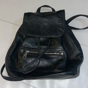 Black Rebecca Minkoff leather backpack